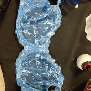 Soma Light Blue Embroidered Lingerie